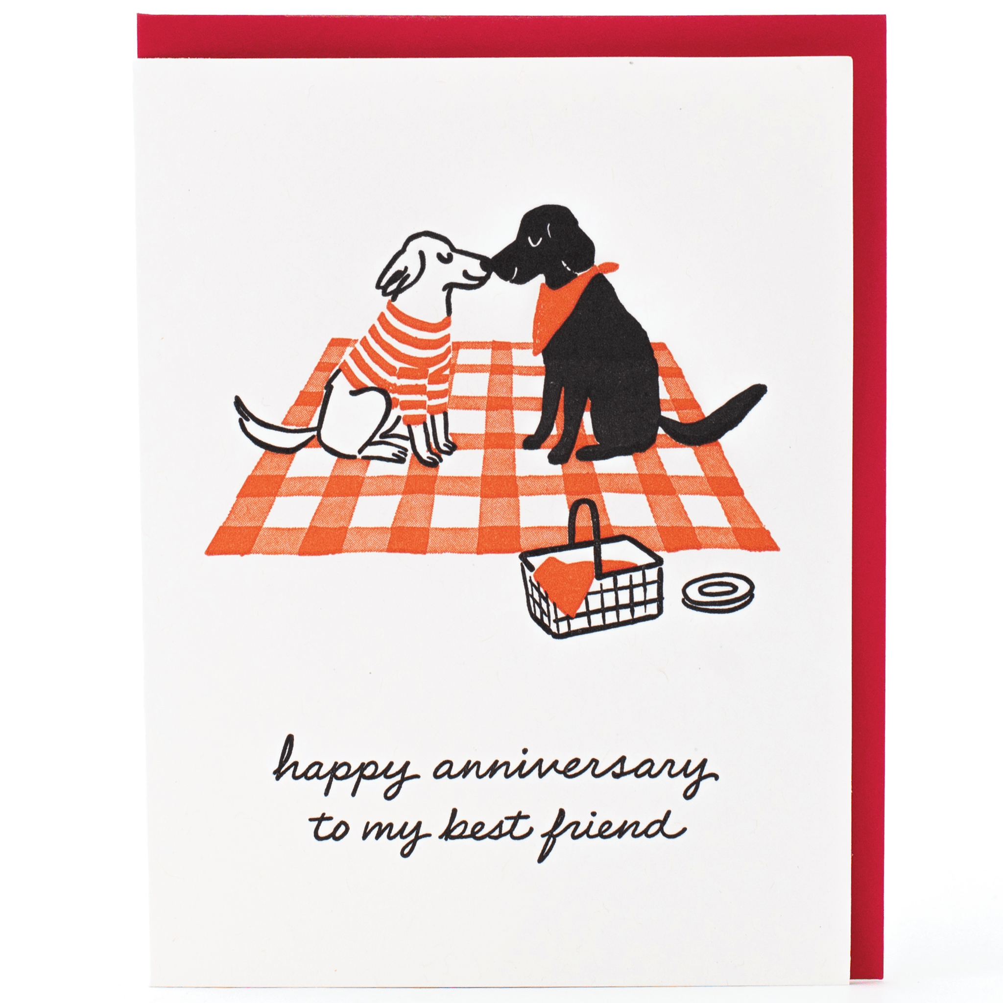 Dog Picnic Anniversary Card - DIGS