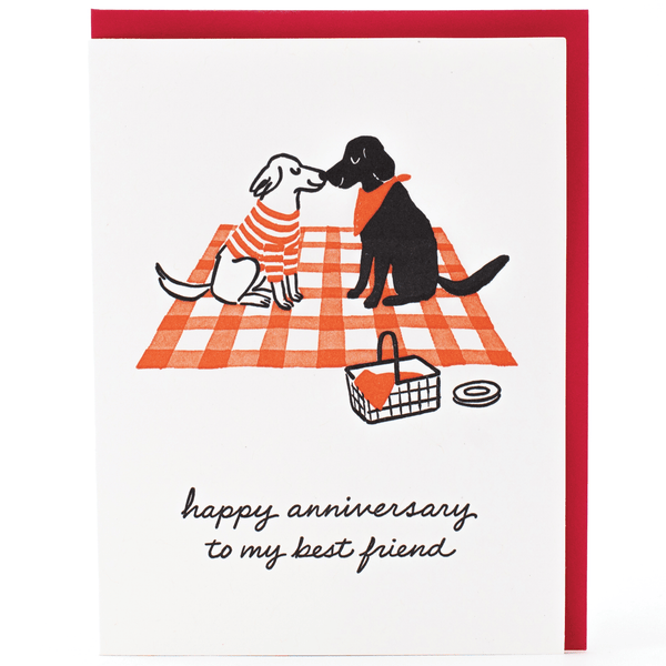 Dog Picnic Anniversary Card - DIGS