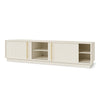 Elora Media Stand, Satin Pearl - DIGS