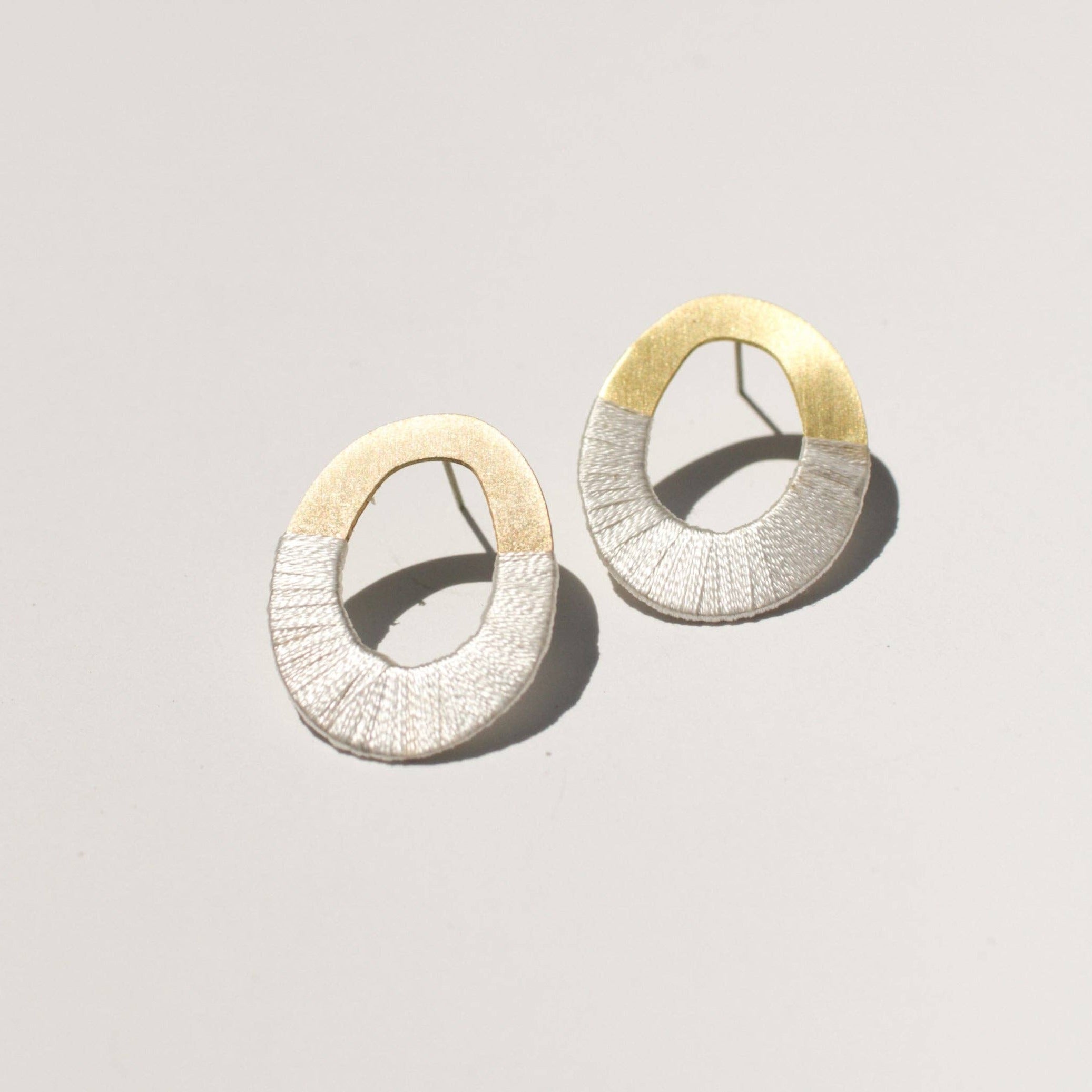 Oblong Oval Earrings