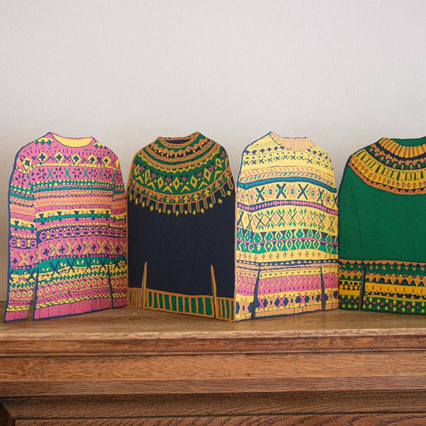 Fair Isle Sweaters Folded Garland - DIGS
