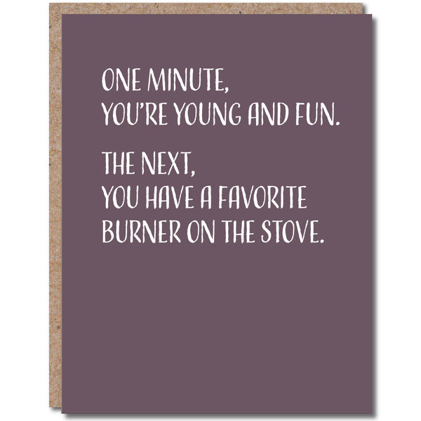 Favorite Burner Birthday Card - DIGS