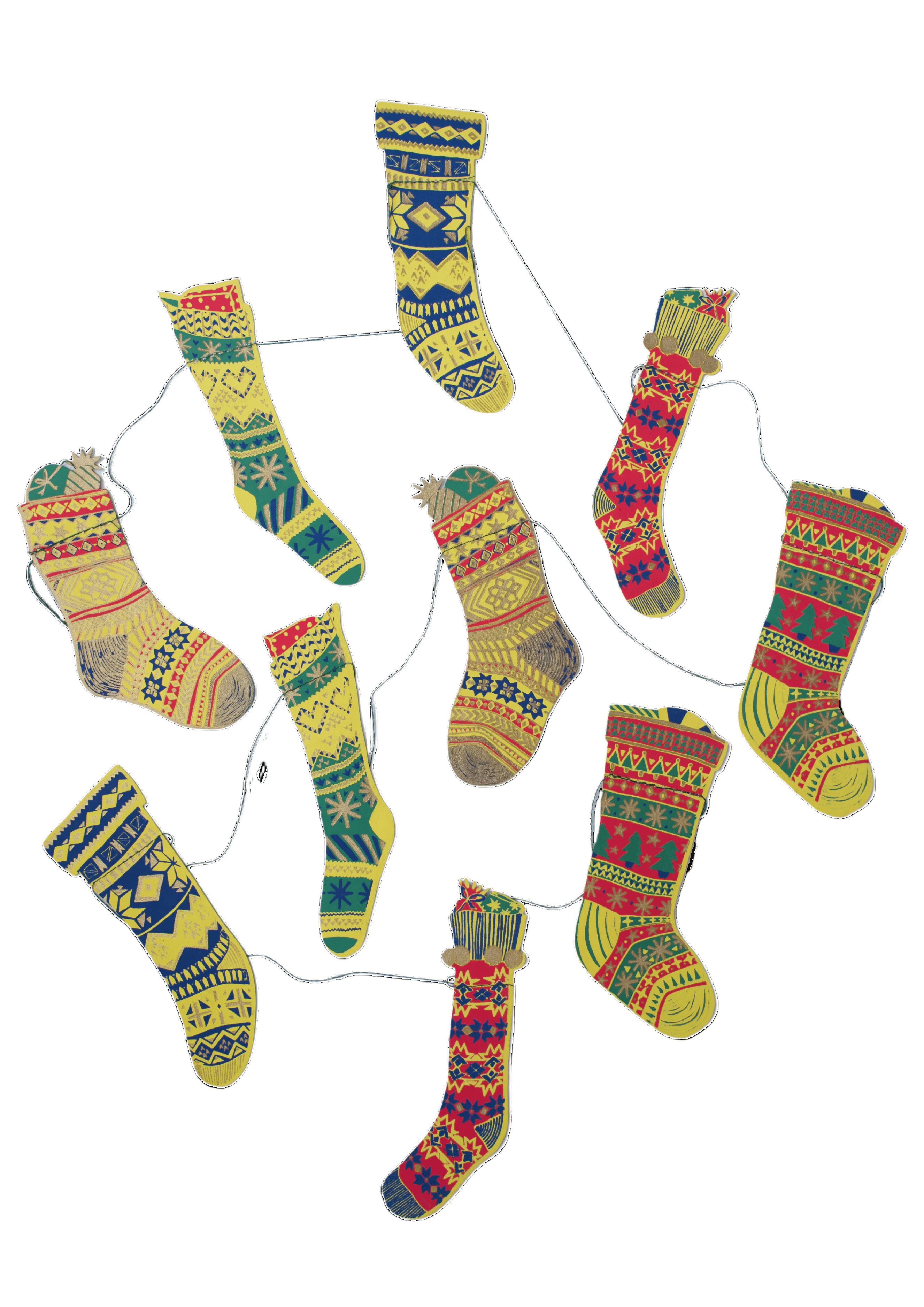 Festive Stockings Garland - DIGS