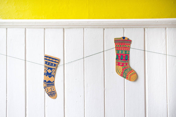 Festive Stockings Garland - DIGS