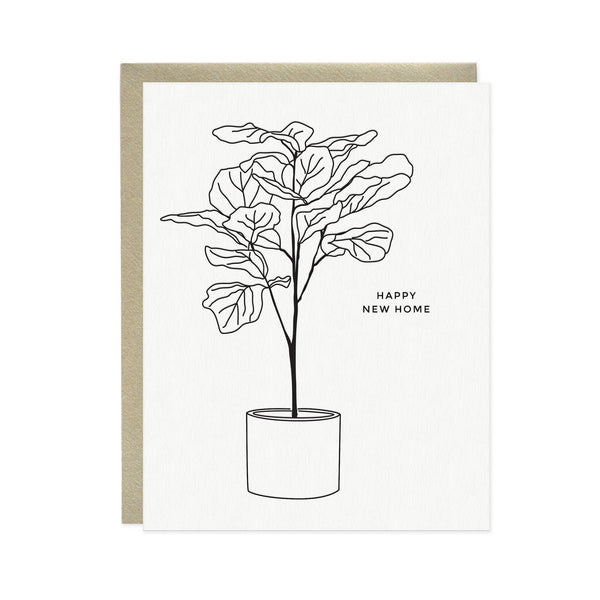 Fiddle Leaf Fig New Home Card - DIGS