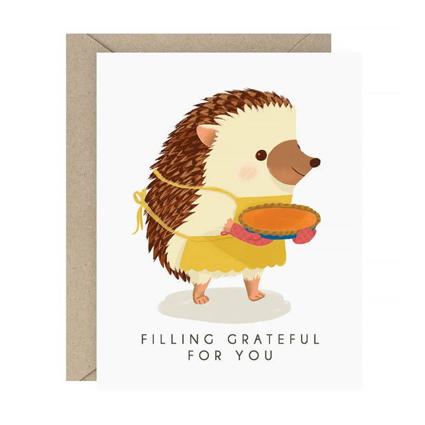 Filling Grateful Hedgehog Card - DIGS