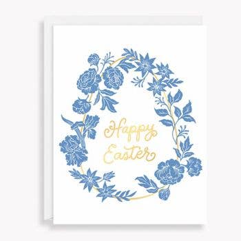Floral Egg Easter Card - DIGS