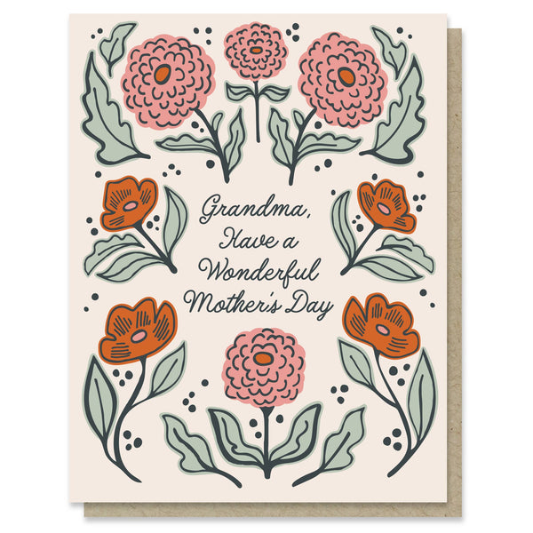 Floral Grandmother Mother's Day Card - DIGS