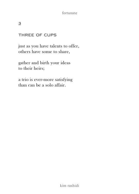 Fortunate: Tarot Poetry - DIGS