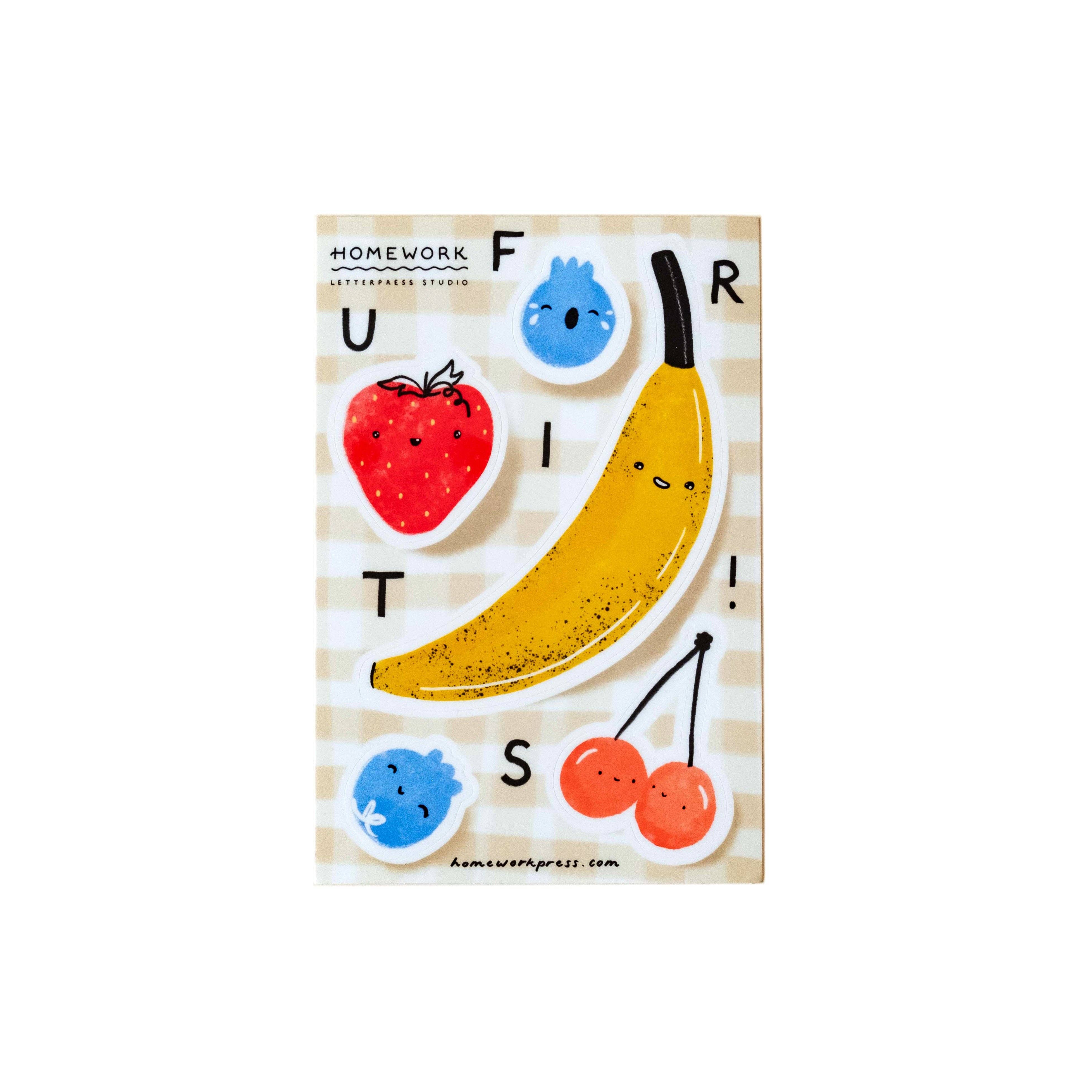 Fruits Sticker Sheet - DIGS
