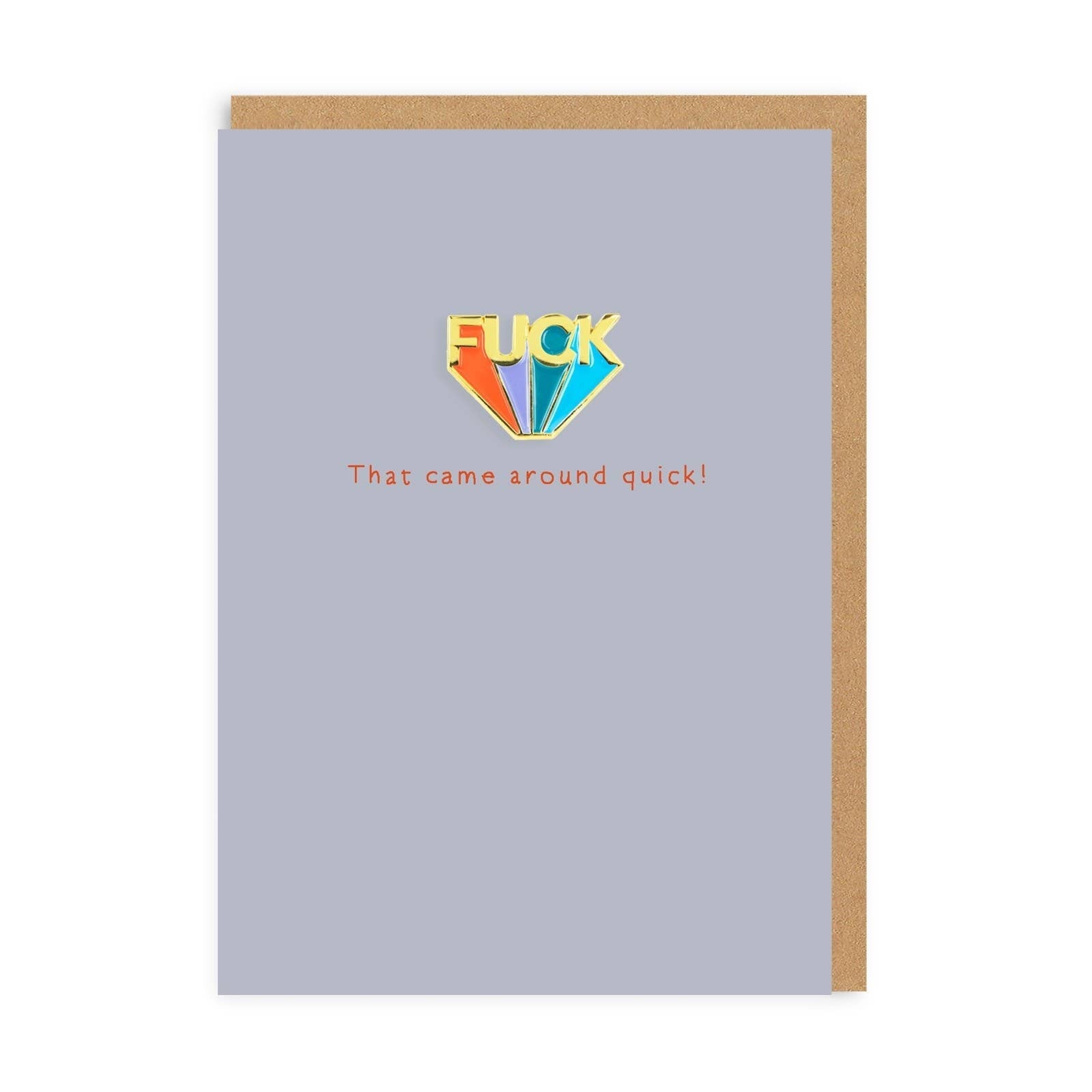Fuck Enamel Pin Card - DIGS