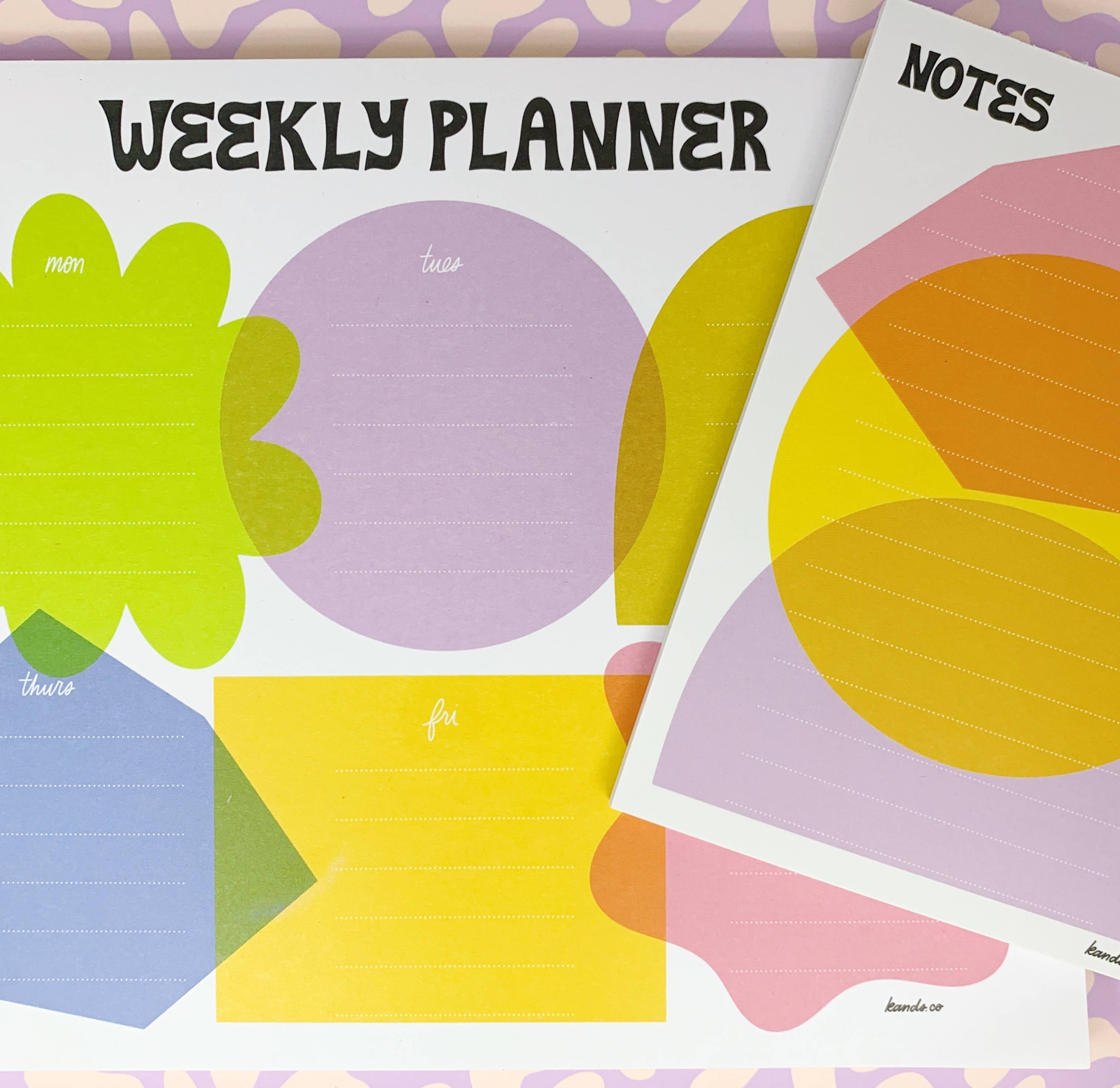 Fun With Shapes Weekly Desk Planner - DIGS