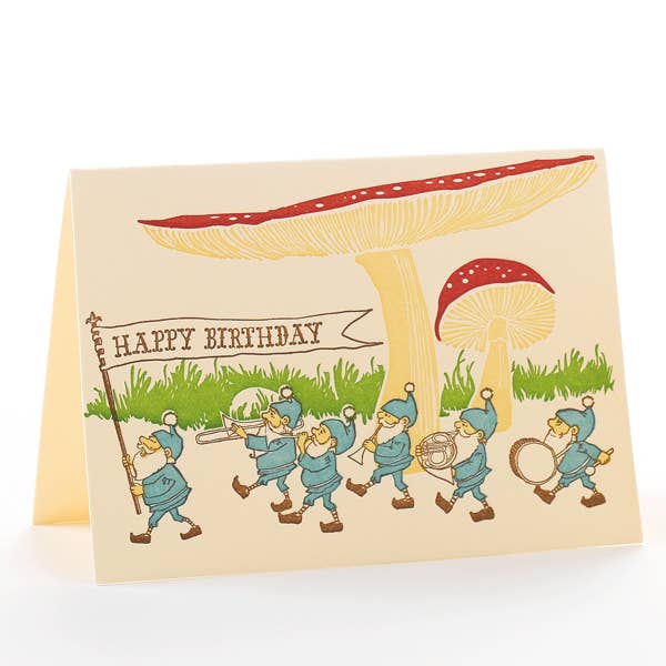 Gnomes Parade Birthday Card - DIGS