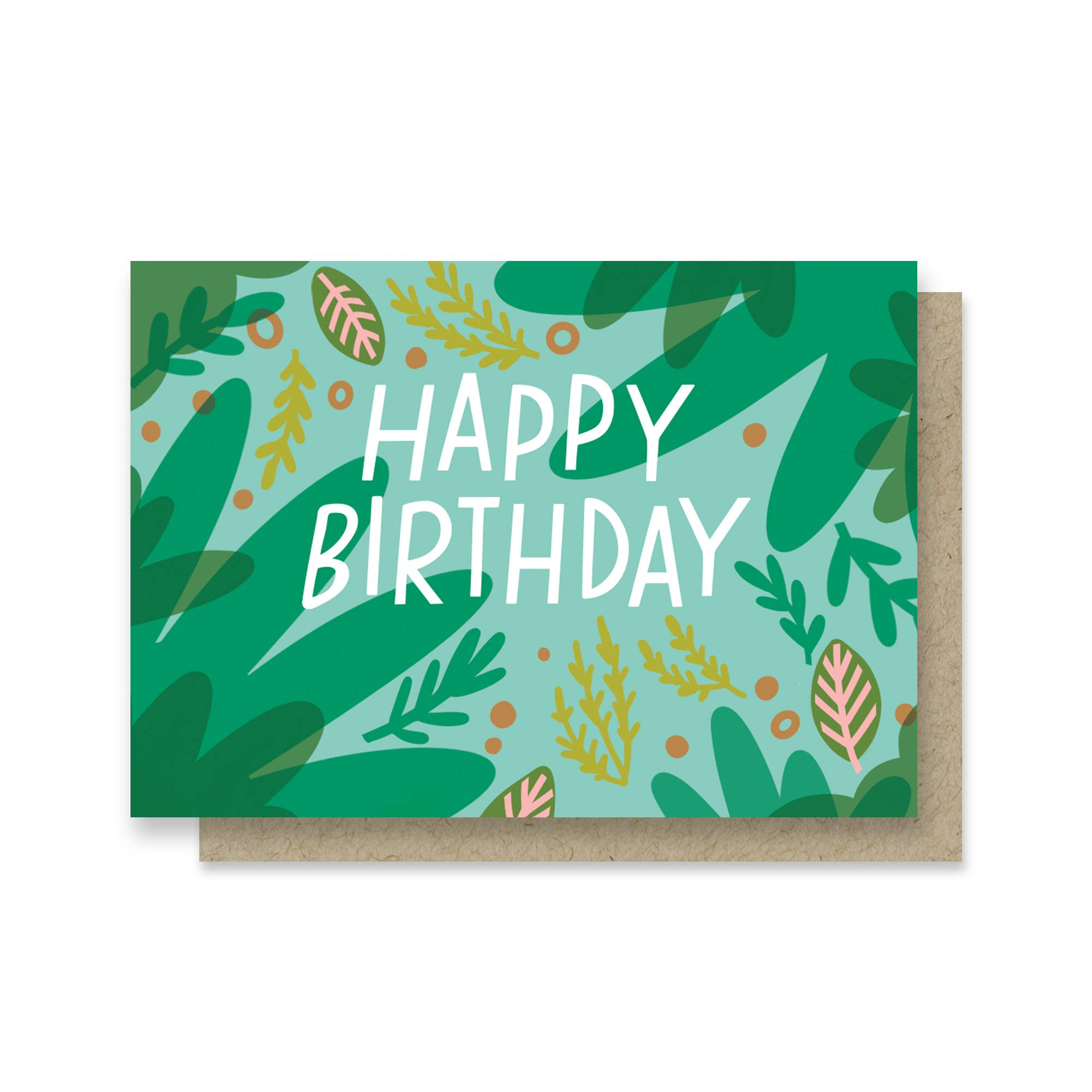 Green Friends Birthday Mini Card - DIGS