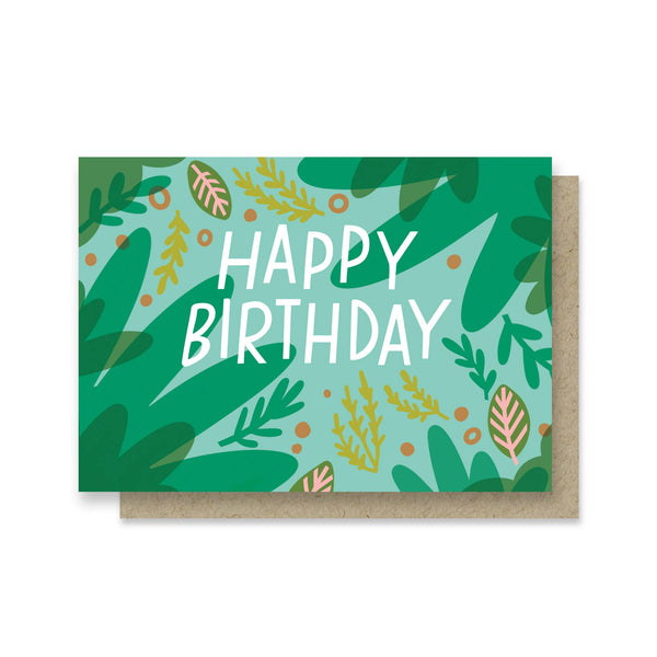 Green Friends Birthday Mini Card - DIGS