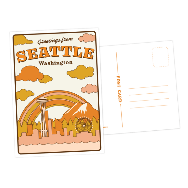 Greetings from Seattle Postcard - DIGS