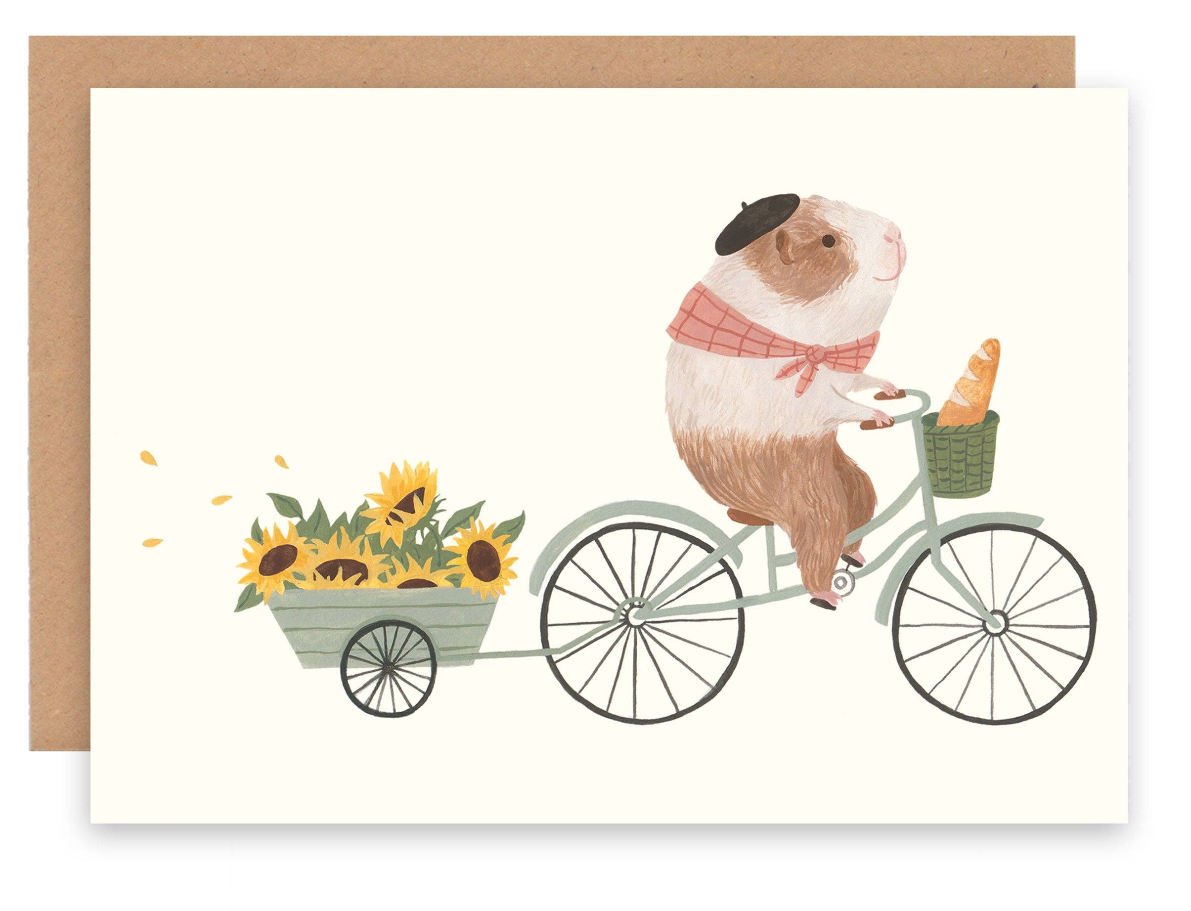 Guinea Pig on Bike Card - DIGS