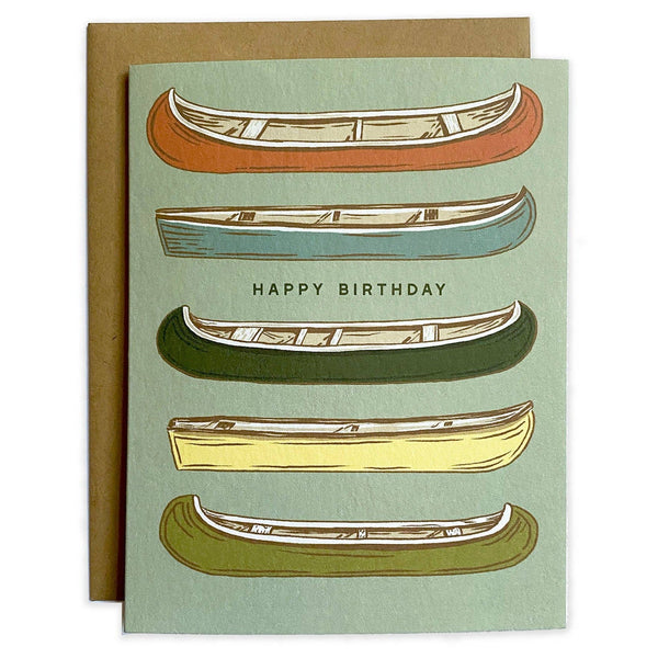 Happy Birthday Canoe Card - DIGS