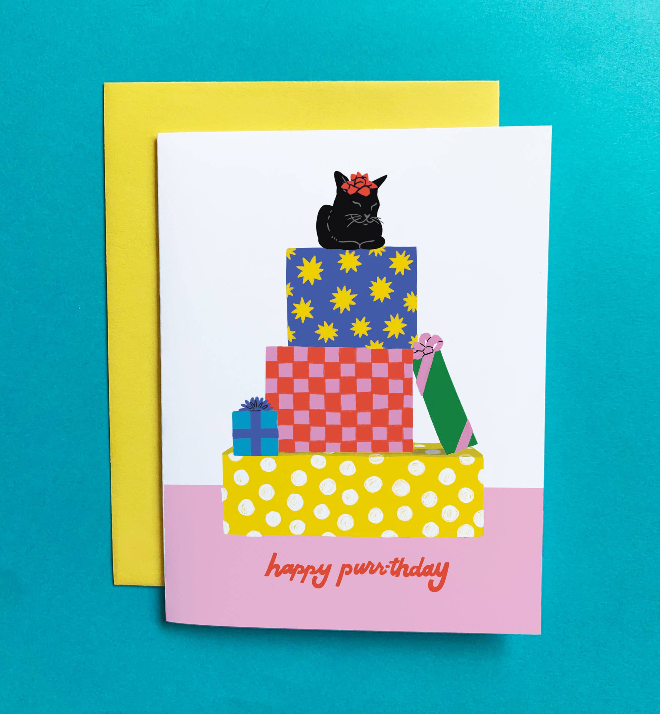 Happy Purrthday Birthday Card - DIGS