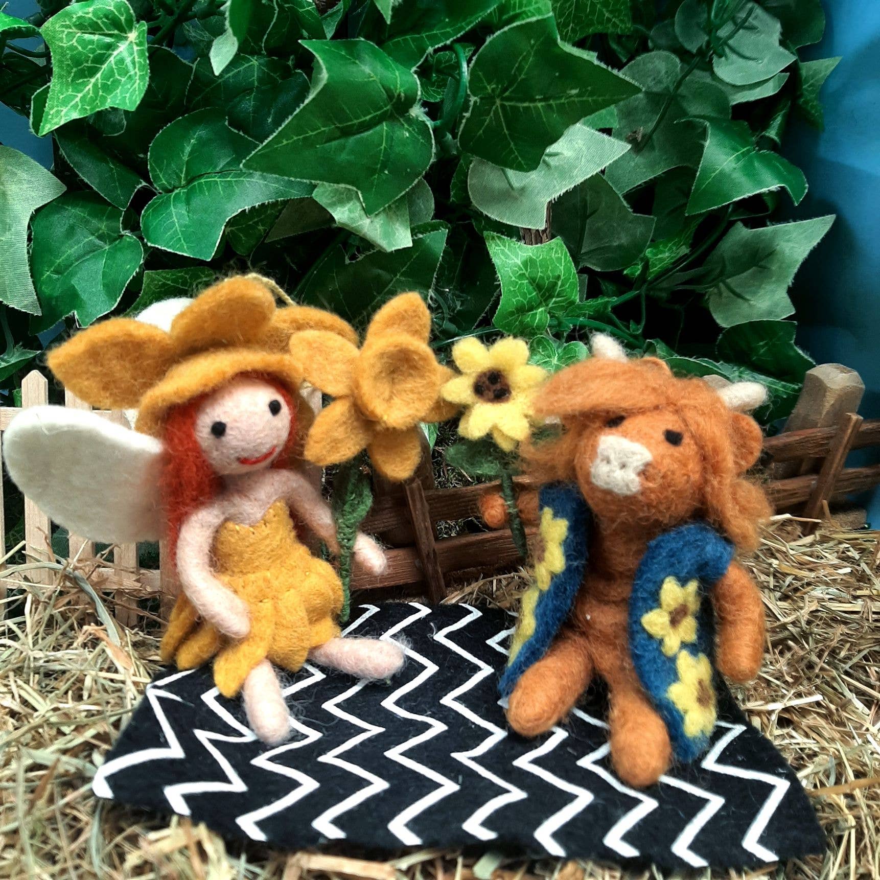 Harrison Highland Cow Felt Ornament - DIGS