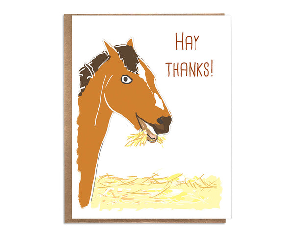 Hay Thanks! Horse Card - DIGS