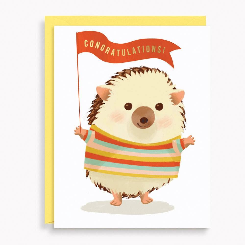 Hedgie Congrats Card - DIGS