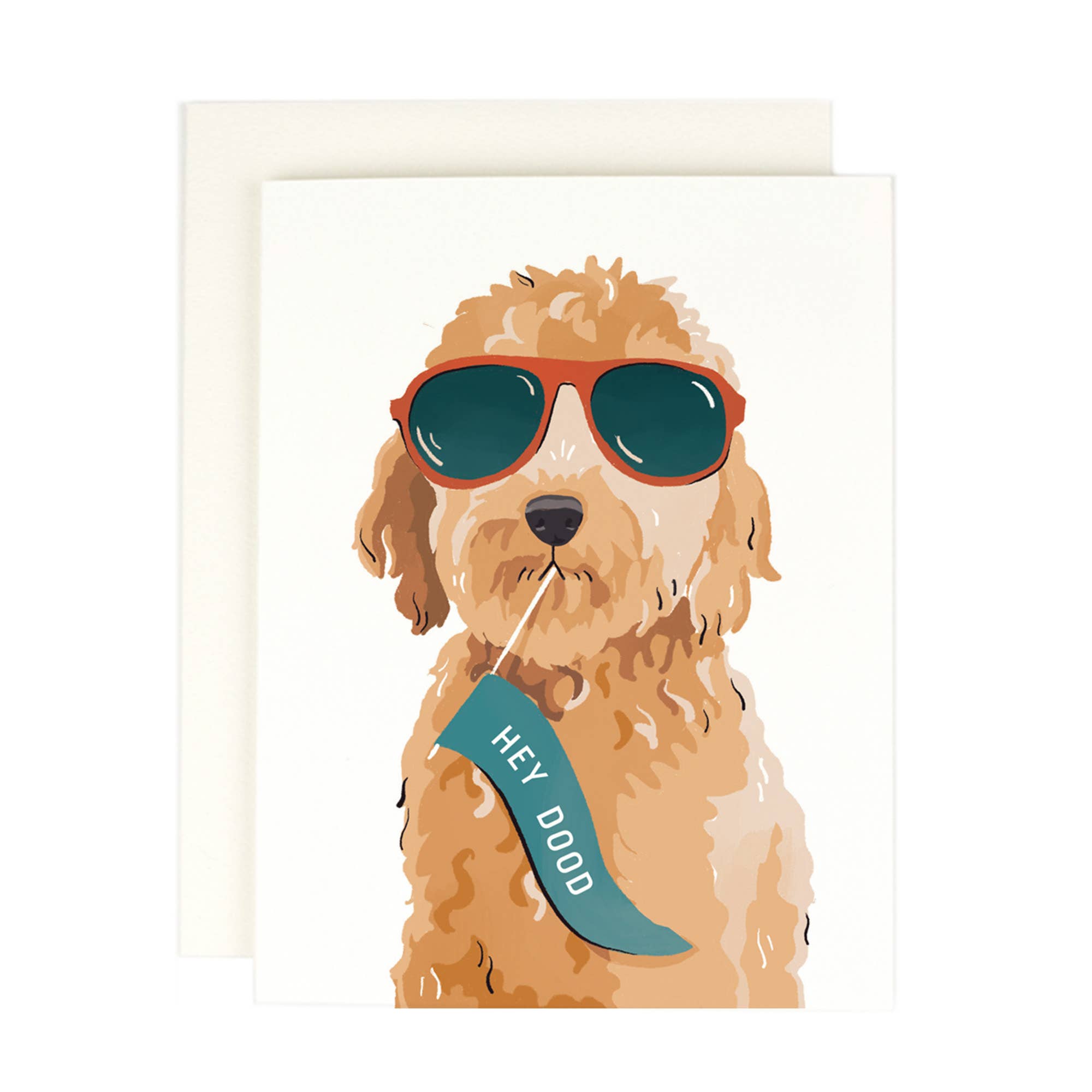 Hey Dood Doodle Dog Card - DIGS