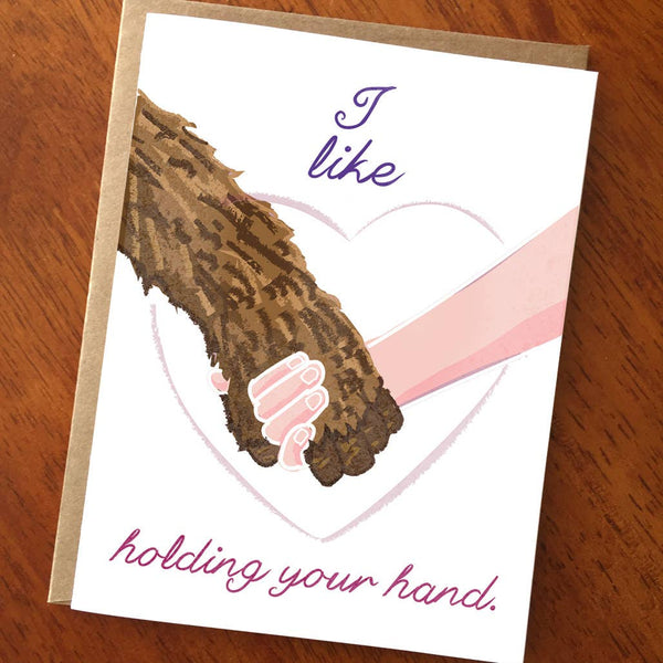 Holding Your Hand Love Card - DIGS