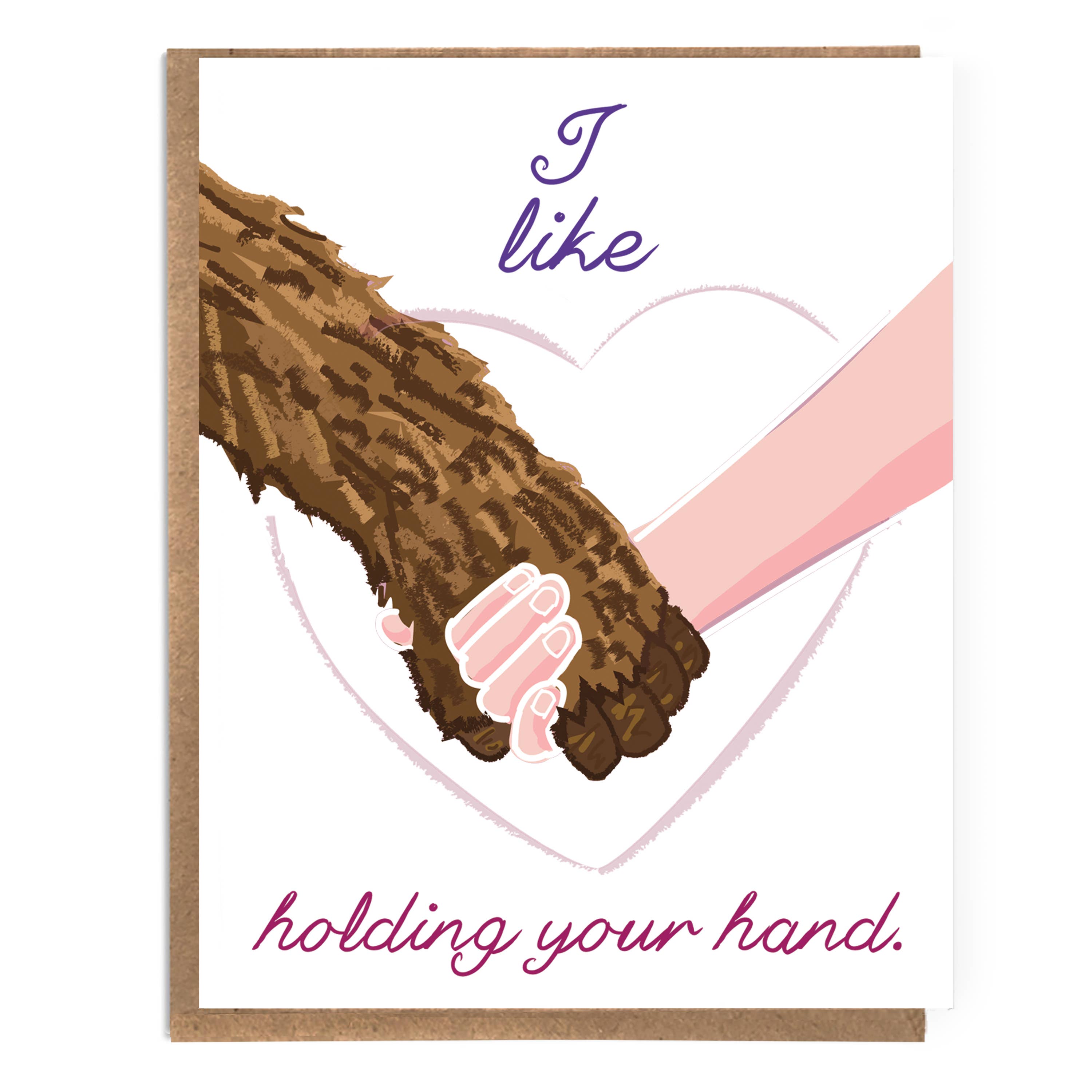 Holding Your Hand Love Card - DIGS