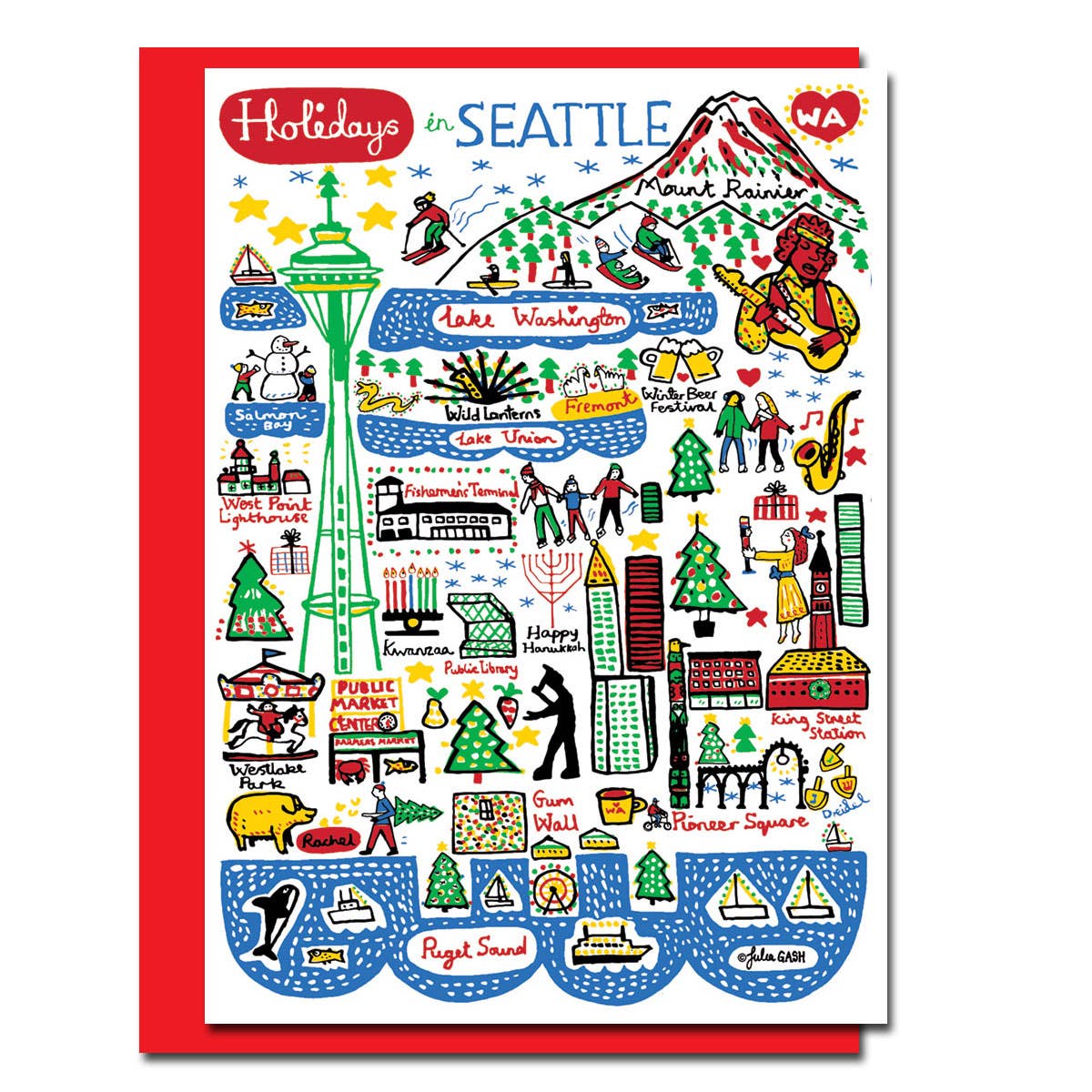 Holidays in Seattle Card - DIGS