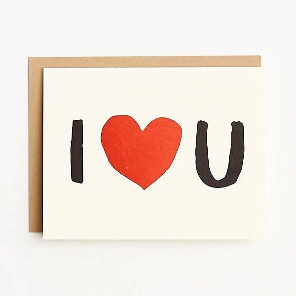 I Heart You Love Card - DIGS