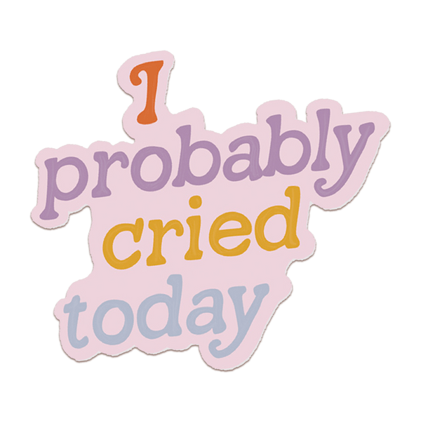 I Probably Cried Today Sticker - DIGS