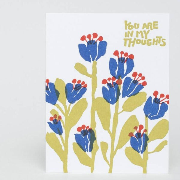 In My Thoughts Flowers Card - DIGS