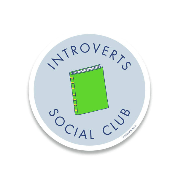 Introverts Social Club Sticker - DIGS