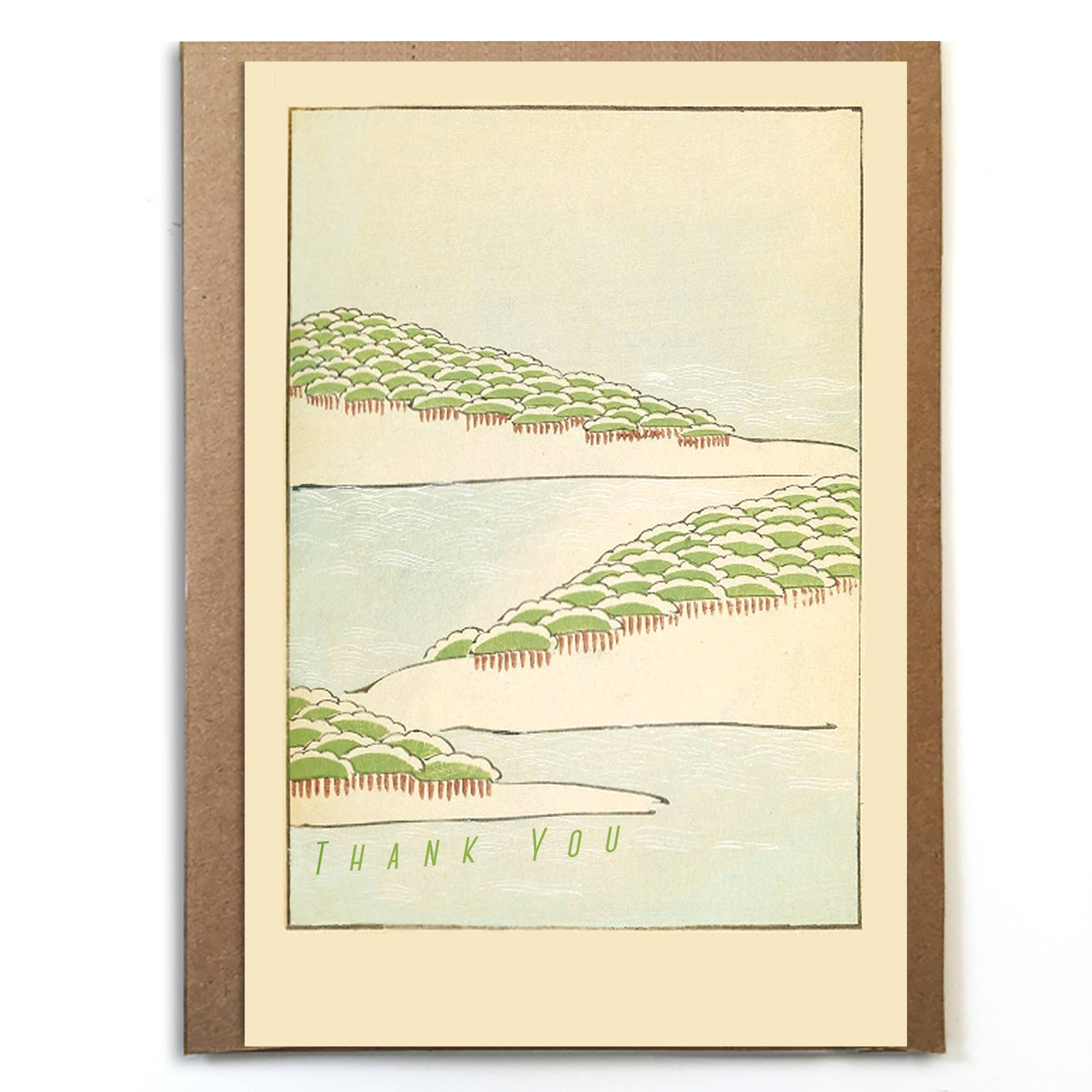 Japanese Vintage Thank You Card - DIGS