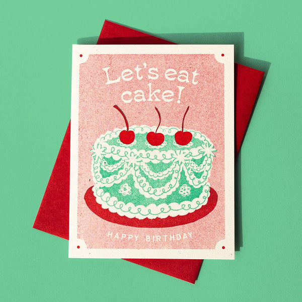 Let's Eat Cake Birthday Card - DIGS