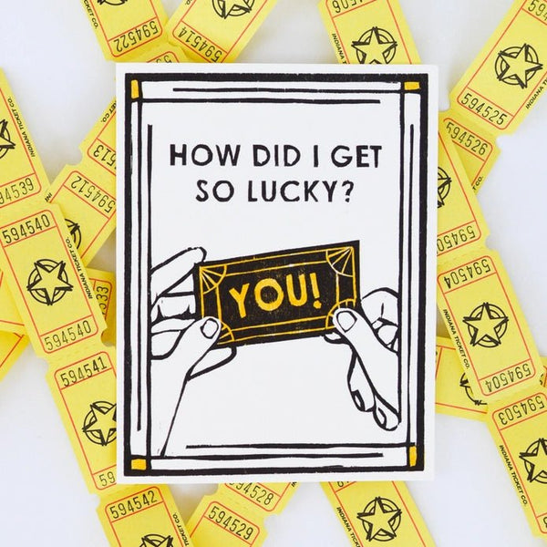 Lucky Ticket Love Card - DIGS