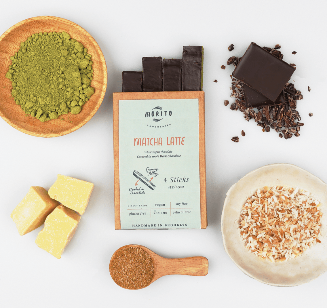 Matcha Latte Vegan Chocolate Sticks - DIGS
