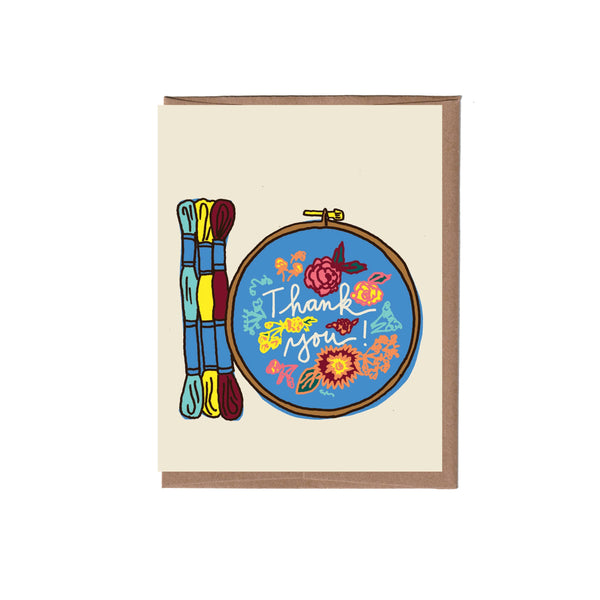Needlepoint Thank You Card - DIGS