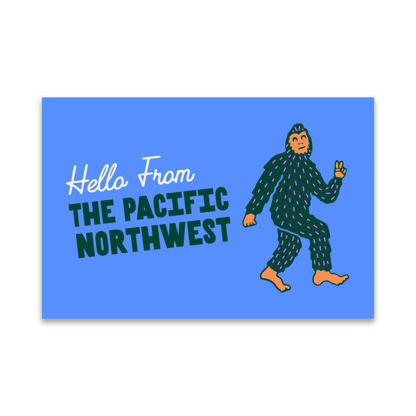 Pacific NW Bigfoot Postcard - DIGS