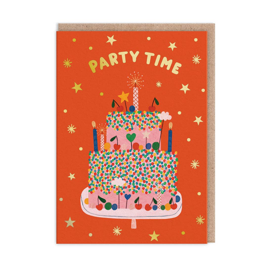 Party Time Birthday Card - DIGS