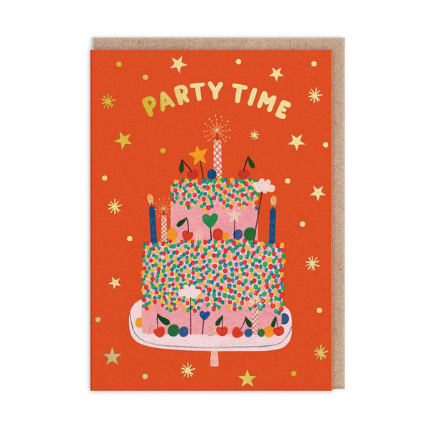 Party Time Birthday Card - DIGS