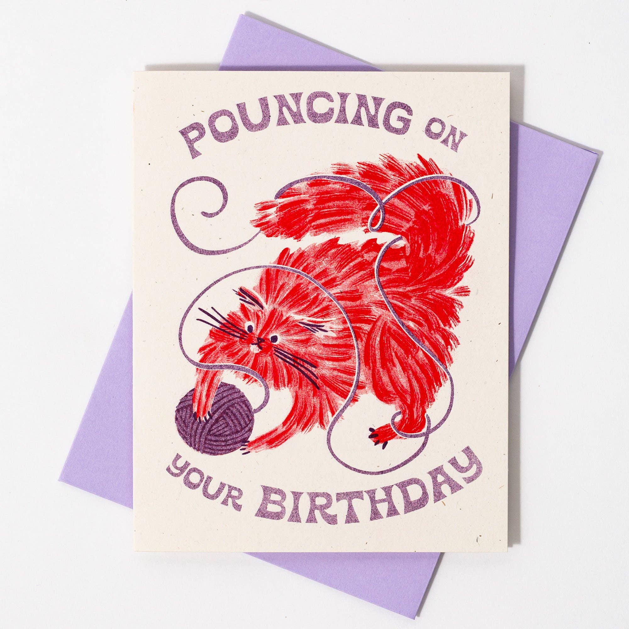 Pouncing On Your Birthday Card - DIGS
