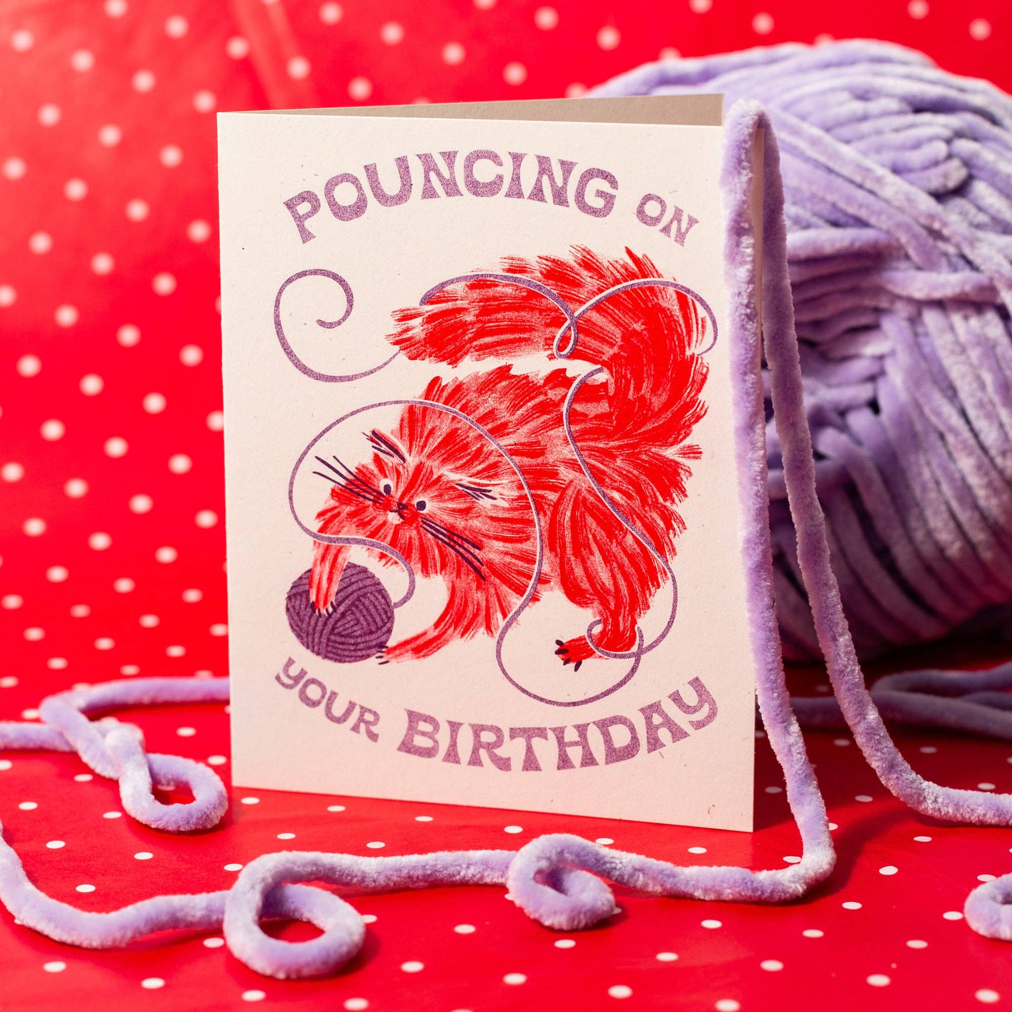 Pouncing On Your Birthday Card - DIGS