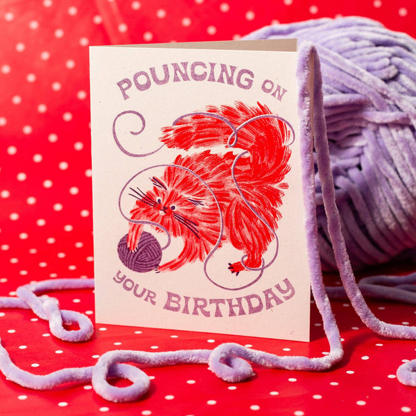 Pouncing On Your Birthday Card - DIGS