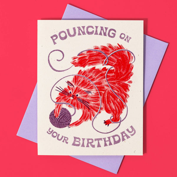 Pouncing On Your Birthday Card - DIGS