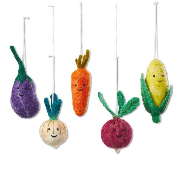 Produce Veggie Ornaments - DIGS