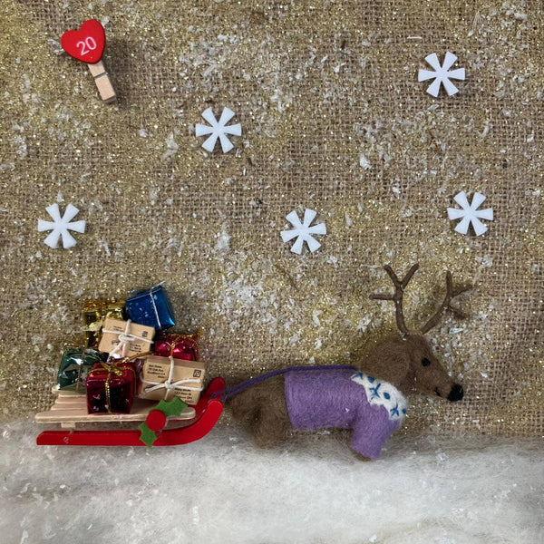 Rudy Dachshund Dog Felt Ornament - DIGS