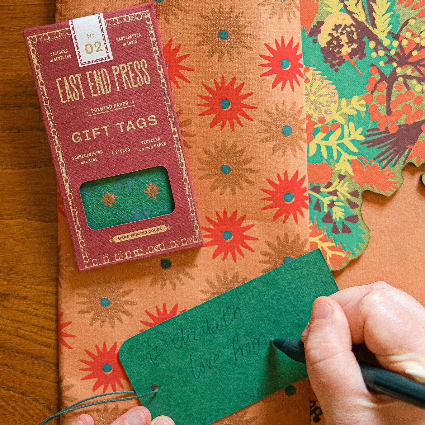 Screen Printed Holiday Gift Tags - DIGS