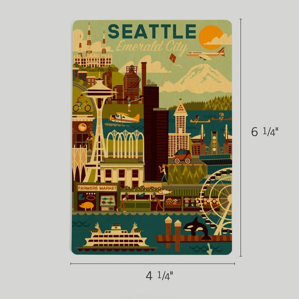 Seattle Wood Postcard - DIGS